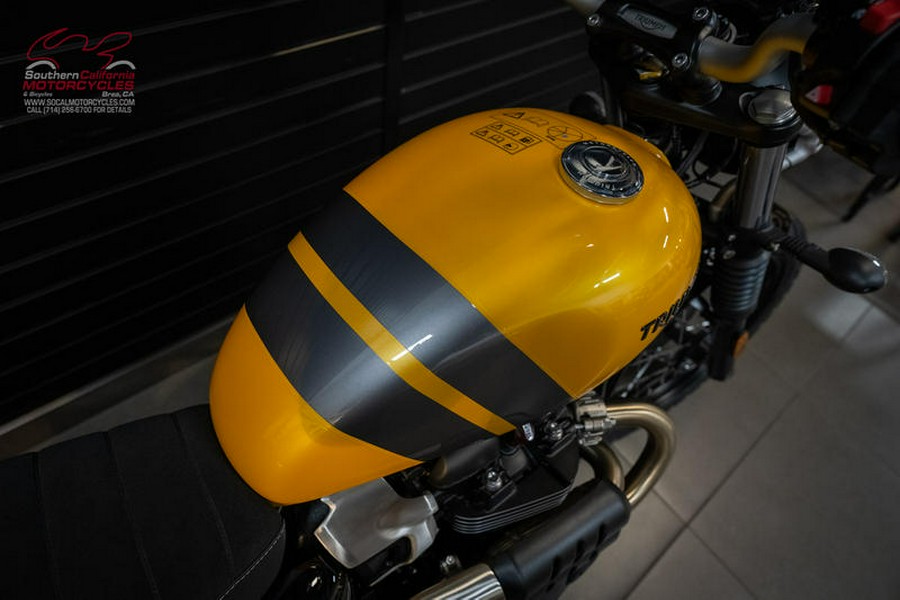 2024 Triumph Scrambler 900 Cosmic Yellow/Graphite