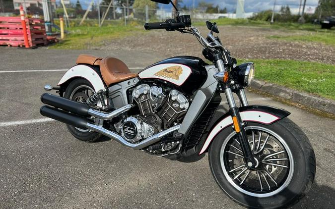 2018 Indian Motorcycle® Scout® Icon ABS Thunder Black/White/Red Pinstripe