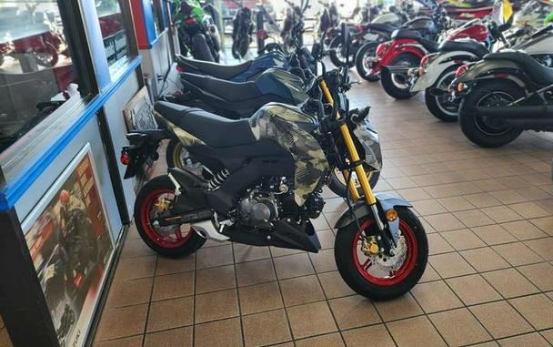 2025 Kawasaki Z125 PRO Cypher Camo Beige