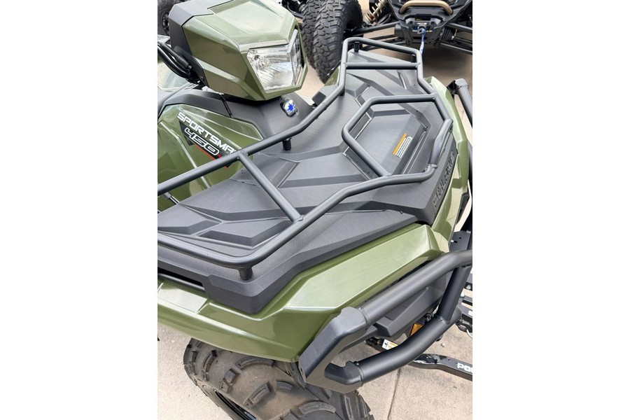 2022 SPORTSMAN 450 H.O. UTILITY SAGE GREEN WITH PLOW - Polaris