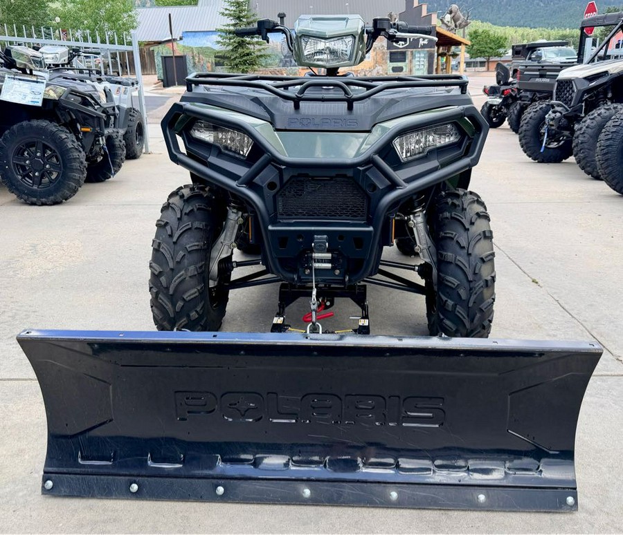 2022 SPORTSMAN 450 H.O. UTILITY SAGE GREEN WITH PLOW - Polaris