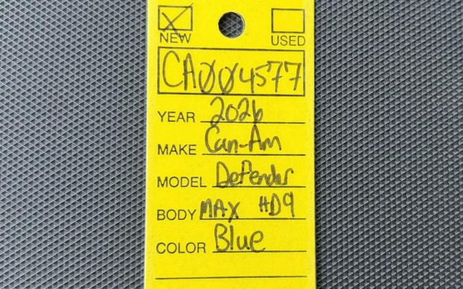 2026 Can-Am Defender MAX XT HD9