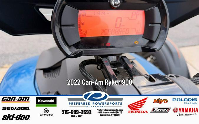 2022 Can-Am Ryker 900 Blue
