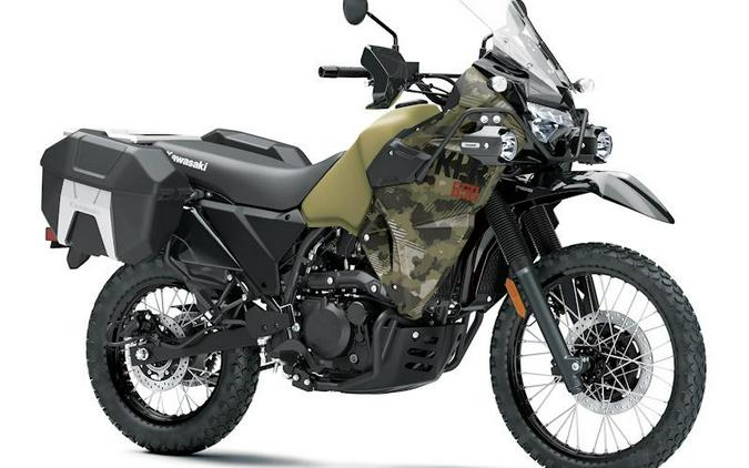 2026 Kawasaki KLR®650 Adventure ABS Cypher Camo Beige