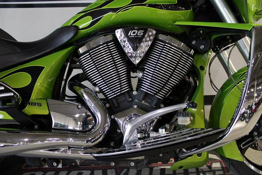 2013 Victory Motorcycles® Cross Country® Anti-Freeze Green with Black Flame