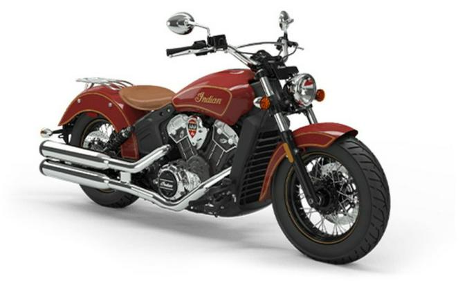 2020 Indian Scout 100Th Anniversary Indian Red With Gold Trim