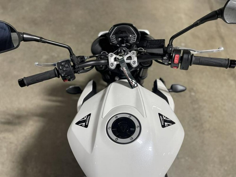 2024 Triumph Street Triple 765 R Crystal White