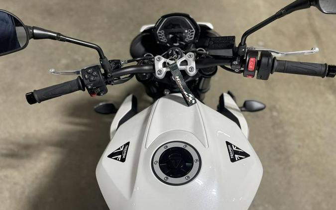 2024 Triumph Street Triple 765 R Crystal White