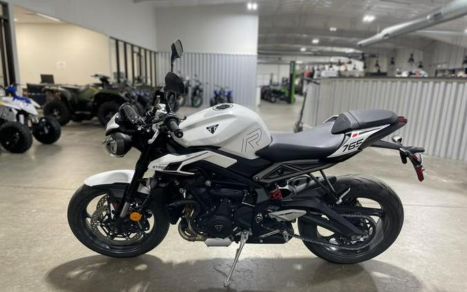 2024 Triumph Street Triple 765 R Crystal White