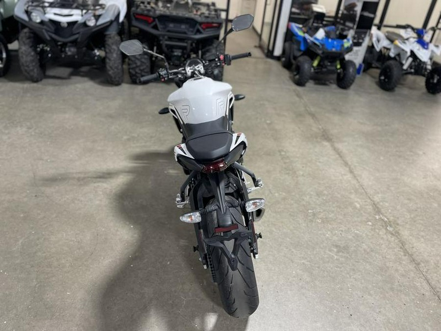 2024 Triumph Street Triple 765 R Crystal White