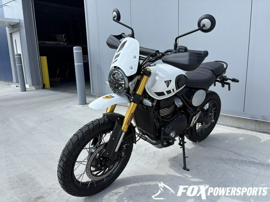 2026 Triumph Scrambler 400 XC Vanilla White