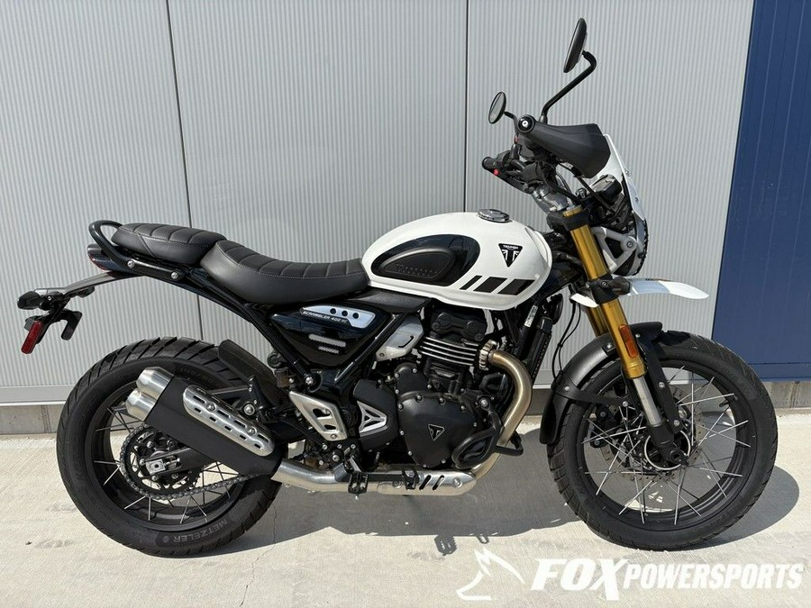 2026 Triumph Scrambler 400 XC Vanilla White