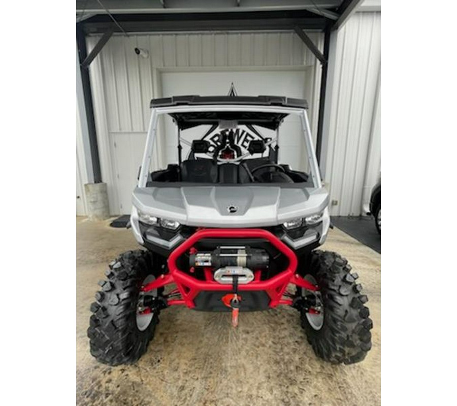 2025 Can-Am® Defender X mr with Half-Doors HD10 Hyper Silver & Legion Red