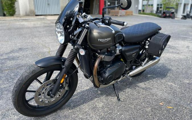 2022 Triumph Street Twin Matte Ironstone