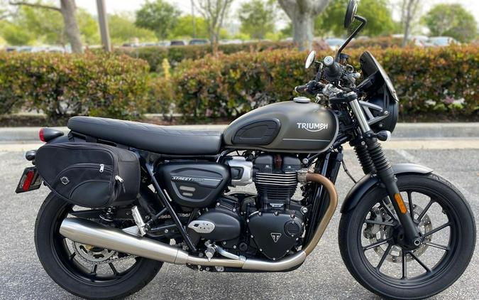 2022 Triumph Street Twin Matte Ironstone