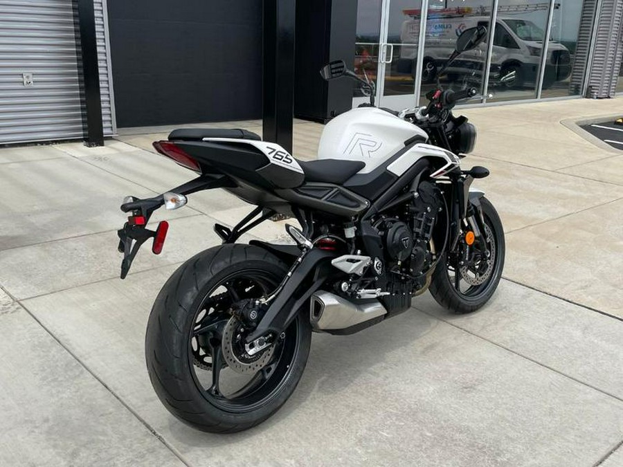 2024 Triumph Street Triple 765 R Crystal White