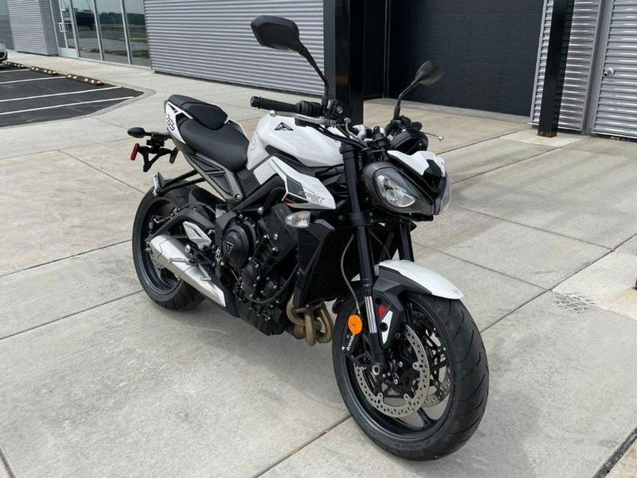 2024 Triumph Street Triple 765 R Crystal White