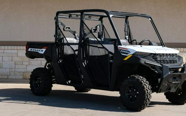 New 2025 POLARIS RANGER CREW 1000 PREMIUM WHITE LIGHTNING