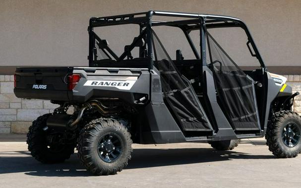 New 2025 POLARIS RANGER CREW 1000 PREMIUM WHITE LIGHTNING