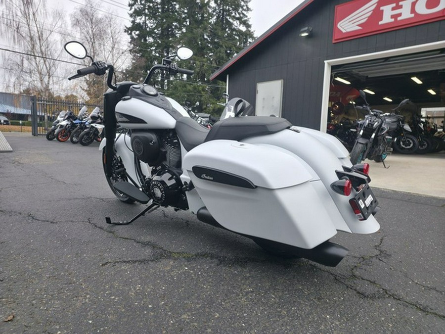 2026 Indian Springfield Dark Horse Ghost White Metallic Smo