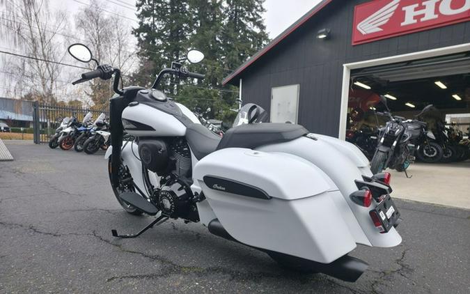 2026 Indian Springfield Dark Horse Ghost White Metallic Smo