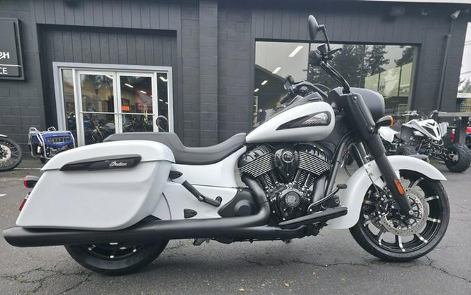 2026 Indian Springfield Dark Horse Ghost White Metallic Smo