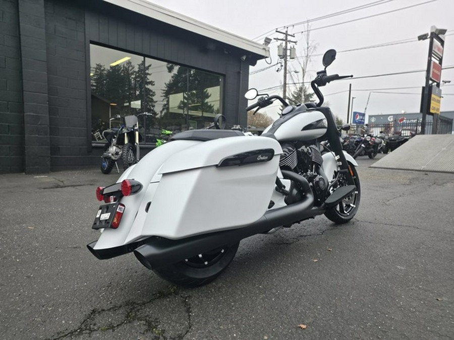 2026 Indian Springfield Dark Horse Ghost White Metallic Smo