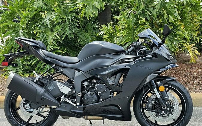 2024 Kawasaki Ninja ZX-6R ABS Metallic Flat Spark Black/Ebony ABS KRT Edition