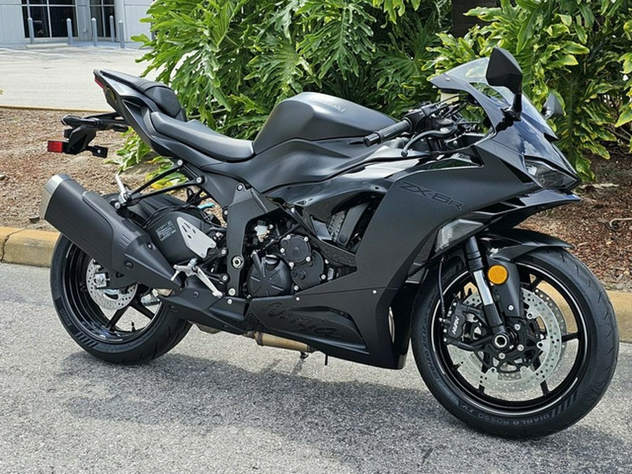 2024 Kawasaki Ninja ZX-6R ABS Metallic Flat Spark Black/Ebony ABS KRT Edition