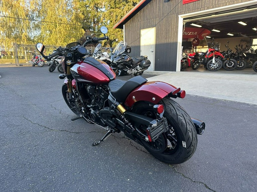 2025 Indian 101 Scout Sunset Red Metallic With Graphics