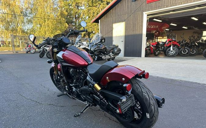 2025 Indian 101 Scout Sunset Red Metallic With Graphics