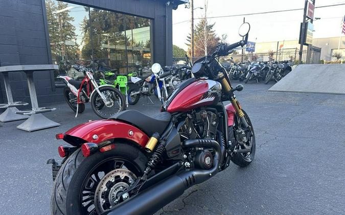 2025 Indian 101 Scout Sunset Red Metallic With Graphics