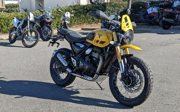 2025 Triumph Scrambler 400 XC Racing Yellow