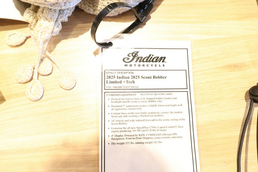 2025 Indian Motorcycle® Scout® Bobber Limited +Tech Sunset Red Smoke