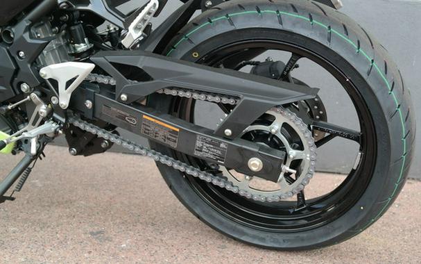 2026 Kawasaki Ninja 500 ABS Metallic Yellowish GreenEbony