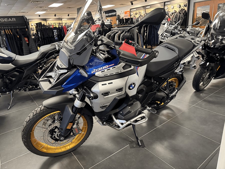 New 2026 BMW R1300GSA GS Trophy with Gold Cross Spoke Wheels