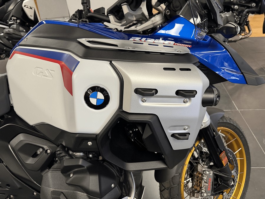New 2026 BMW R1300GSA GS Trophy with Gold Cross Spoke Wheels
