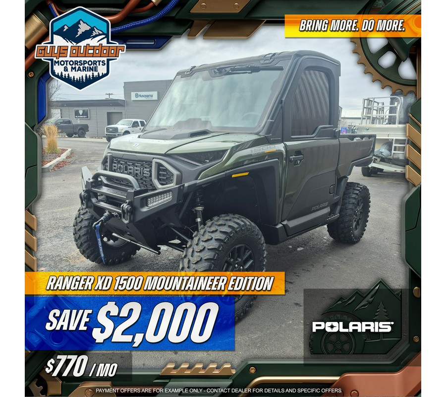 2026 POLARIS RANGER XD 1500 NS MOUNTAIN- TREELINE GREEN Mountaineer Edition - 02147