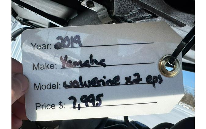 2019 Yamaha WOLVERINE X2 850 EPS