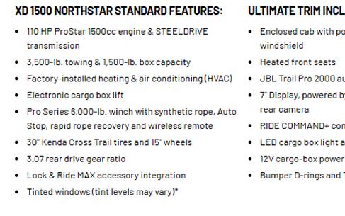 2027 Ranger XD 1500 NorthStar Ultimate - Polaris
