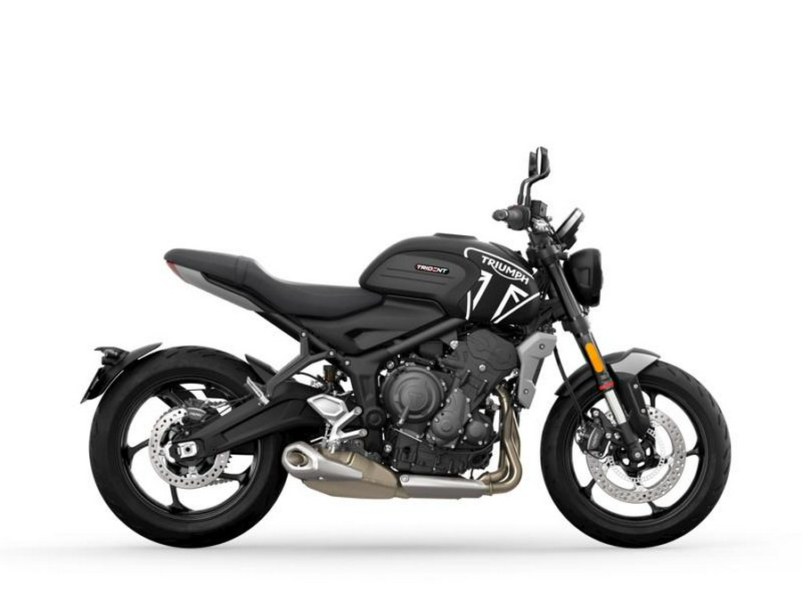 2023 Triumph Trident 660 Matte Jet Black / Matte Silver Ice