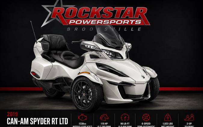 2019 Can-Am Spyder RT-Limited PEARL WHITE - CHROME