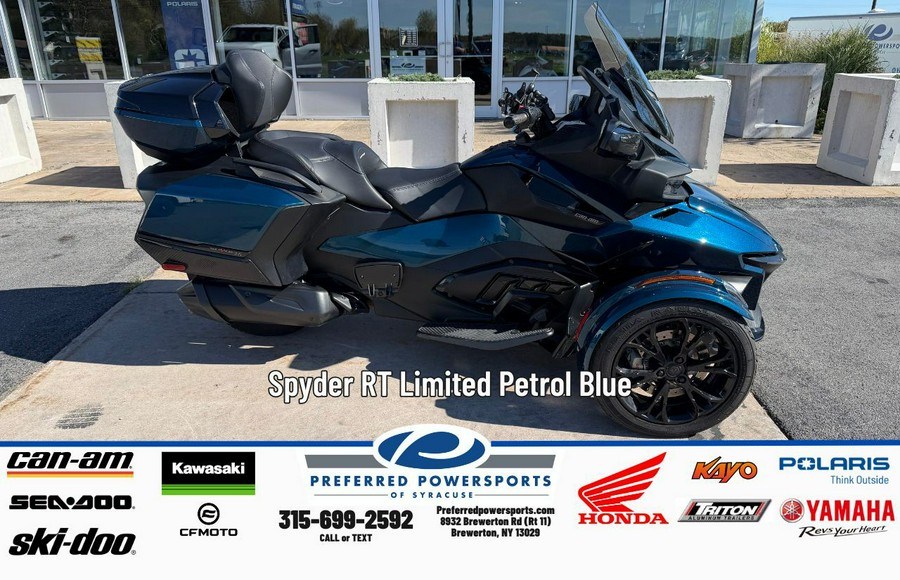 2023 Can-Am Spyder RT Limited Petrol Blue
