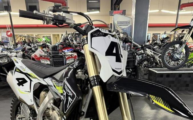 2025 Triumph TF 450-RC Edition Jet Black/Pure White
