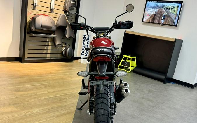 2024 Triumph Scrambler 400 X Carnival Red / Phantom Black