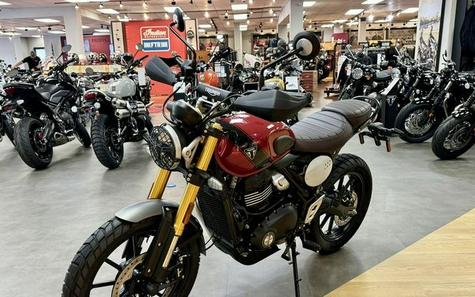 2024 Triumph Scrambler 400 X Carnival Red / Phantom Black