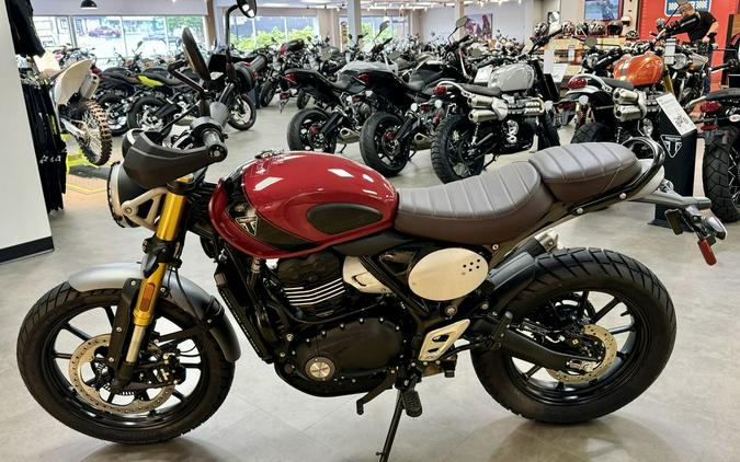 2024 Triumph Scrambler 400 X Carnival Red / Phantom Black