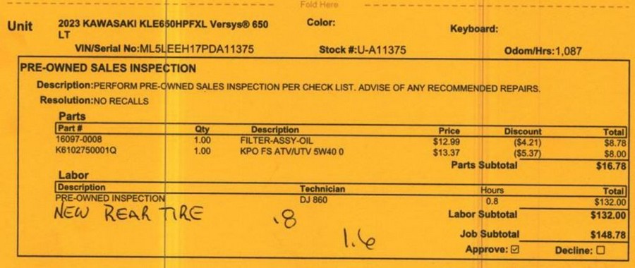 2023 Kawasaki Versys® 650 LT