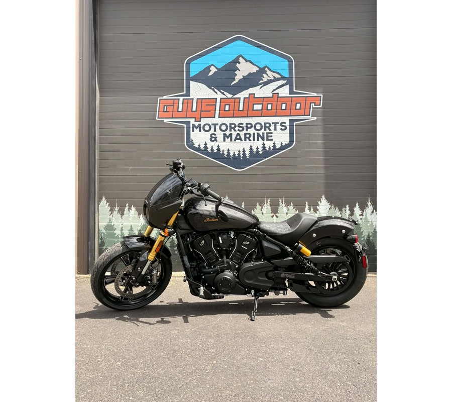 2026 Indian Motorcycle 101 SCOUT, ONYX BLACK CRYSTAL W/ GRFX, 49ST - 33592