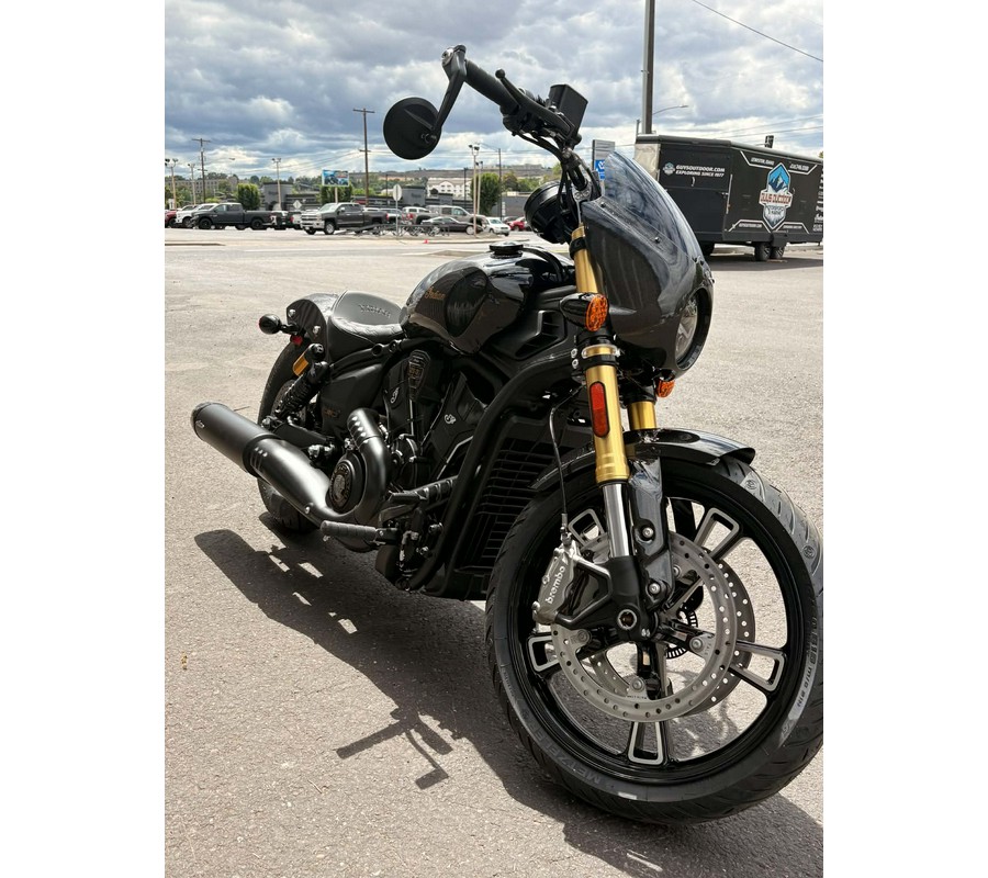 2026 Indian Motorcycle 101 SCOUT, ONYX BLACK CRYSTAL W/ GRFX, 49ST - 33592